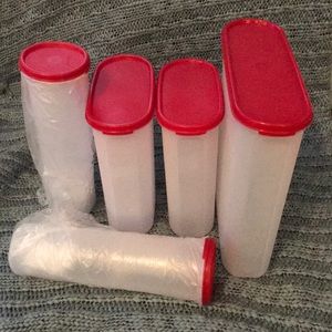 Lot of new Tupperware modular mates (5pc)